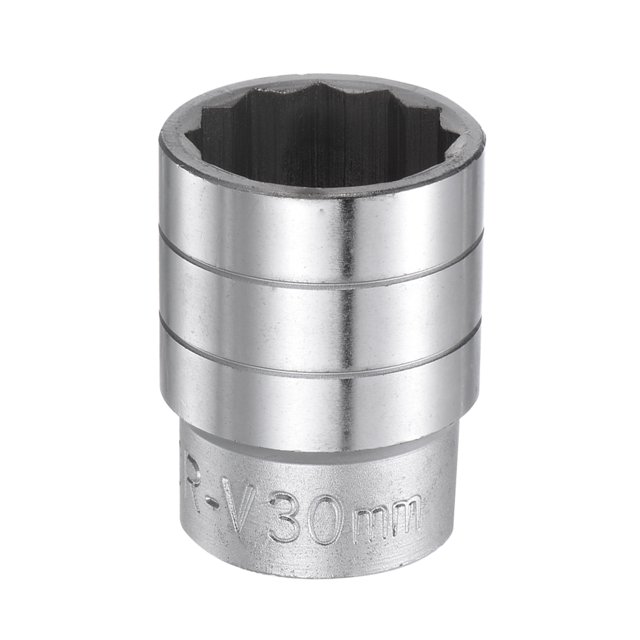 Unique Bargains 30mm 12 Point Shallow Socket 3/4' Drive Standard Metric Chromium Vanadium Steel