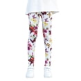 thumbnail image 1 of 2025 s Ankle Length 2T Clothes Leggings Printing Flower Classic Tights 2T Stretch, 1 of 3