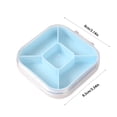 thumbnail image 3 of EGNMCR Travel Vitamin Organizer 5 Compartments Portable Vitamin Organizer Small And Unique Shape Easy To Carry Large Space Capacity Suitable For Outdoor Travel Vitamin Organizer, 3 of 6