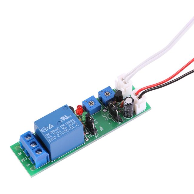 Herwey DC 5V 12V 24V Minuterie de Cycle Réglable, Module de Relais avec Interrupteur Marche/arrêt, Module de Minuterie, Module de Relais avec Minuterie