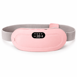Massager de chauffage électrique portable pour les crampes, coussinet de chauffage sans fil pour la ceinture menstruelle arrière avec 3 Chaleur & 3 Modes de vibration, Cadeaux pour les femmes, Fille, Petite amie, Stuffer de Noël, Rose