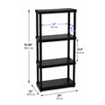 thumbnail image 4 of Ramtuff 4-Level Plastic Shelving System 12" x 24", 4 of 4