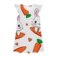 thumbnail image 1 of MIASHUI Robe de Princesse pour Filles, Chemises de Nuit pour Enfants Filles, Manches Volantées, Pyjama, Orange, 9-10 Ans, 1 of 1