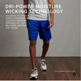thumbnail image 2 of Russell Athletic 9 Shorts en Maille Tricotée Dri-Power, S, Royal, 2 of 6