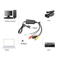 thumbnail image 4 of To USB Sound Video Adapter, VHS DV VCR Hi8 DVD To Digital USB Video Capture Card Device Support NTSC PAL 2.6ft Portable Multi Formats  for TV for OS X, 4 of 8