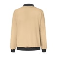 thumbnail image 4 of EQWLJWE Liquidation d'Été! Veste de Baseball Décontractée Mode pour Femmes avec Poches Zippées, 4 of 5