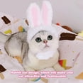 thumbnail image 3 of Chapeau Oreilles de Lapin Professionnel Costume Mignon pour Animaux de Compagnie Cosplay Chapeau pour Chat Accessoires, 3 of 14