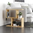 thumbnail image 1 of JV Home Homeania Collection Modern Side Table with Shelves for Storage, 24 Inch, Sonomo, 1 of 7