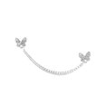 thumbnail image 4 of Boucles d'Oreilles Papillon Cloutées en Diamant Design Unique Chaîne Clip d'Oreille Papillon, 4 of 9