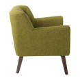 thumbnail image 4 of Mill Lane Chair in Green Fabric with Coffee Legs, 4 of 6