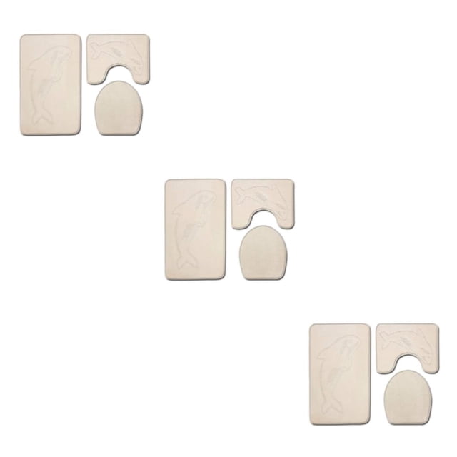 Transemion 3x Durable And Absorbent Bath Mat For Bathtub And Shower Designed To Last PJ210611-B001 3Set