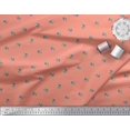 thumbnail image 2 of Soimoi Moss Georgette Fabric Frog Animal Print Fabric by The Yard 42 Inch Wide, 2 of 3