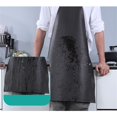 thumbnail image 2 of MYG Tablier en Cuir PVC Imperméable et Résistant à l'Huile pour Nettoyer la Cuisine Multi-Tailles, 2 of 8