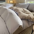 thumbnail image 1 of 4-Piece Washed Cotton Polyester Bedding Set for Dorm Beds | Soft & Breathable Full/Queen Size | Reversible Design with Modern Colors for Students & Kids Rooms, 1 of 6