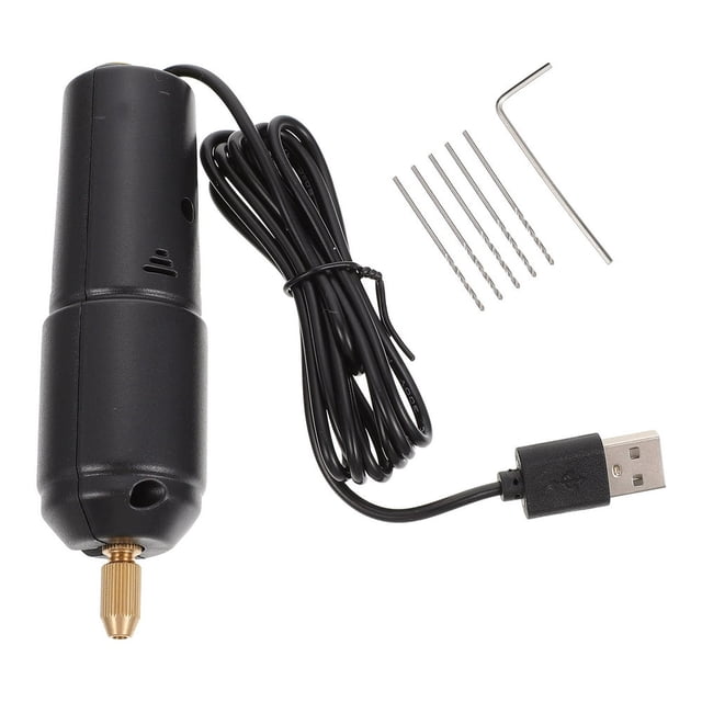 LEEYNEER Power Cordless Mini Electric Drill Replaceable Bits DIY Hole Punching Tool