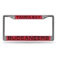 thumbnail image 2 of Tampa Bay Buccaneers Laser Chrome License Plate Frame, 2 of 2