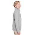 thumbnail image 3 of Youth Zone Sonic Heather Performance Quarter-Zip - ATHLETIC HEATHER - M, 3 of 3