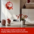thumbnail image 4 of Couronne de Classification de Produit / Titre de Produit Couronne de l'Année Chinoise Porte d'Entrée 2024 Couronne pour Mur Festival Extérieur Cheminée LED Baie Rouge Décoration de Maison Année et Festival du Printemps, 4 of 7