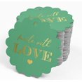 thumbnail image 4 of Inkdotpot Gold Foil Paper Hang Tags Made With Love Text Favor Tags 100 Piece, 4 of 6
