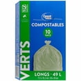 thumbnail image 3 of Great Value Tall Green Compostable Bags, 3 of 4