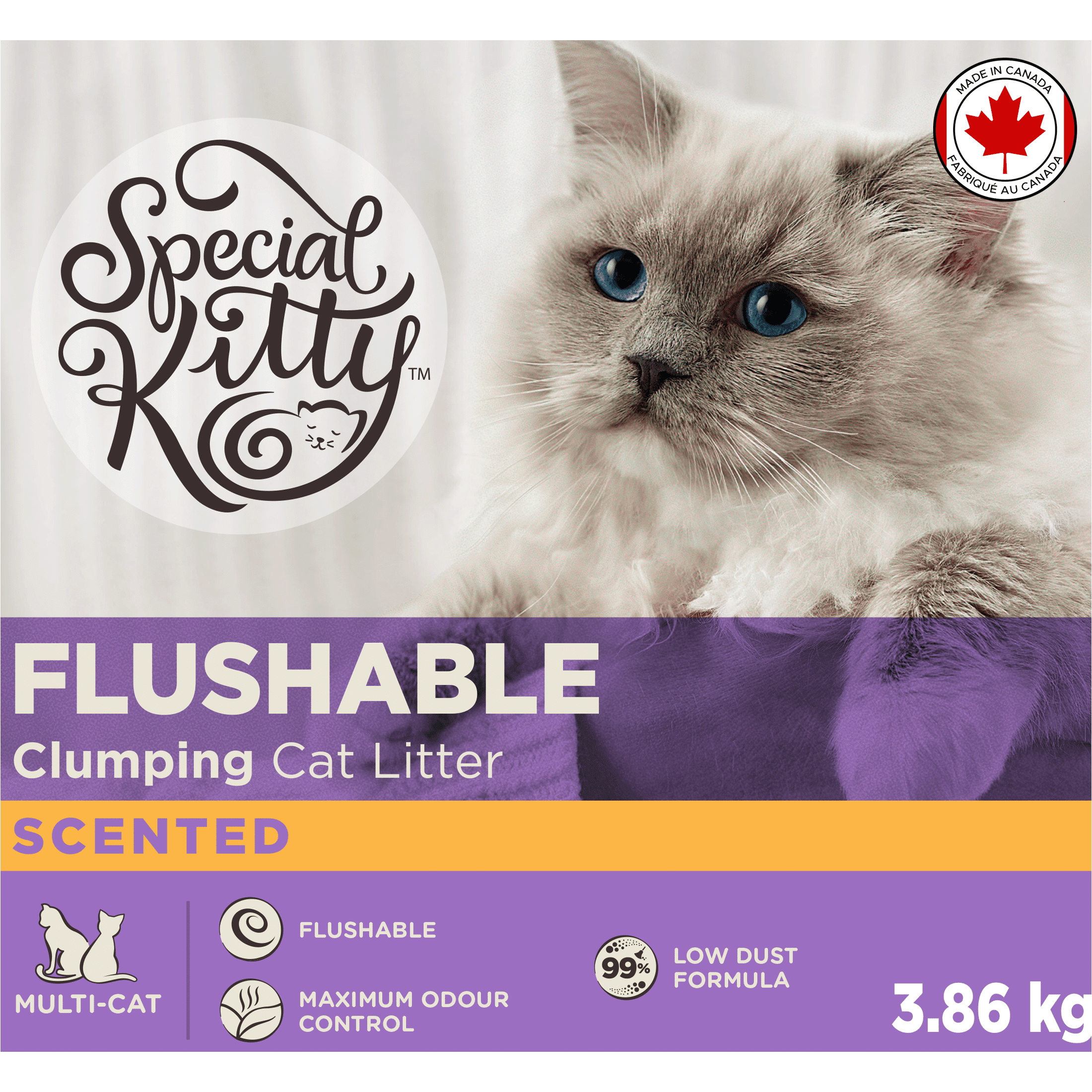 Special Kitty Flushable Scented Scoopable Cat Litter 3.86kg