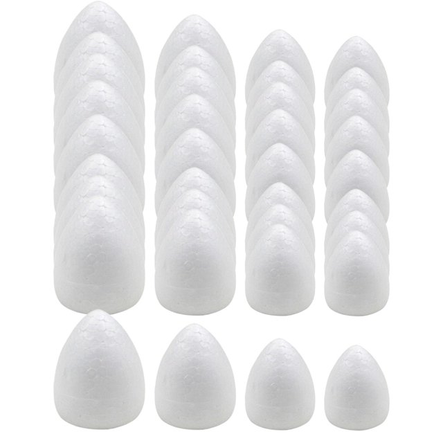 KLKCMS 100x Water Drop Modeling Buds Foam Supplies Creative Wedding Decoration Multi Size