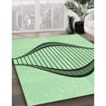 thumbnail image 3 of Ahgly Tapis Rectangulaire Lavable en Machine Intérieur Vert Menthe, 4 Pieds x 6 Pieds, 3 of 7
