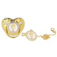 thumbnail image 2 of Baby , Exquisite Rhinestone Fashionable Letter  Alloy With Chain Clip For Home Travel, 2 of 8
