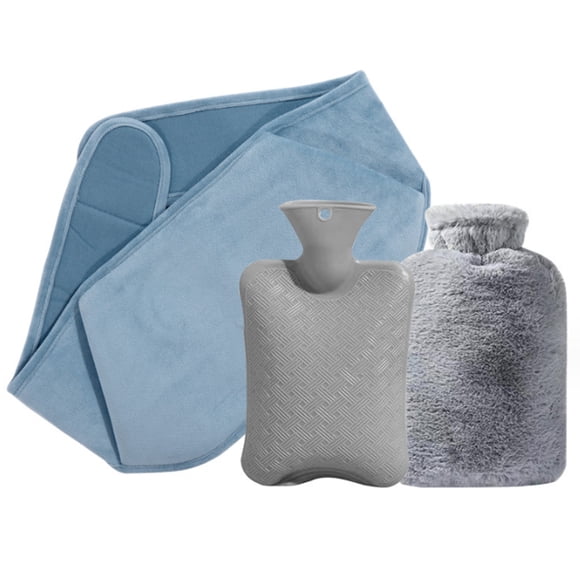 Hot Water Bottle Wearable, Wrap Around Hot Water Bottle Bottle Warmer with Longer Belt