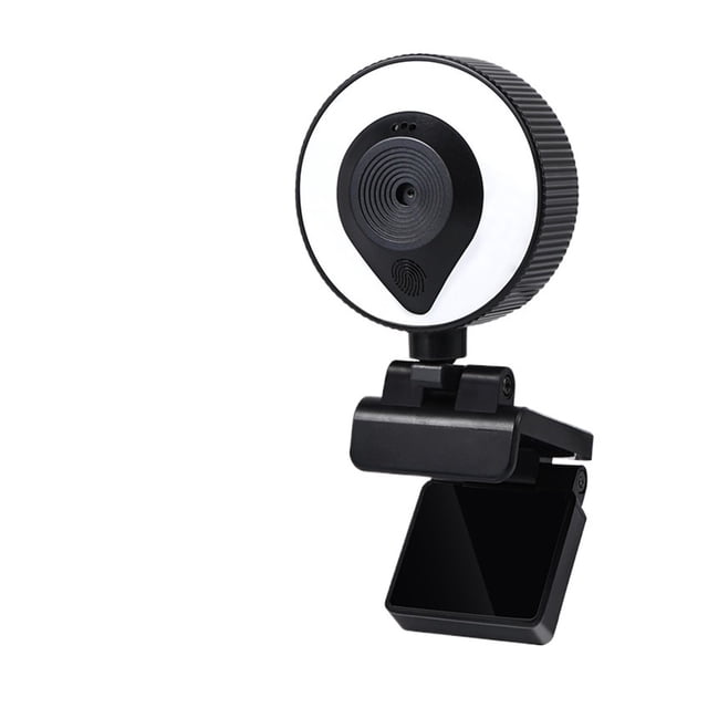 Portable Full HD 1080P 2K 4K Webcam PC Laptop Auto Focus Webcam Live Streaming Flexible With Microphone Live Broadcast WithLight ,Easy to Operate
