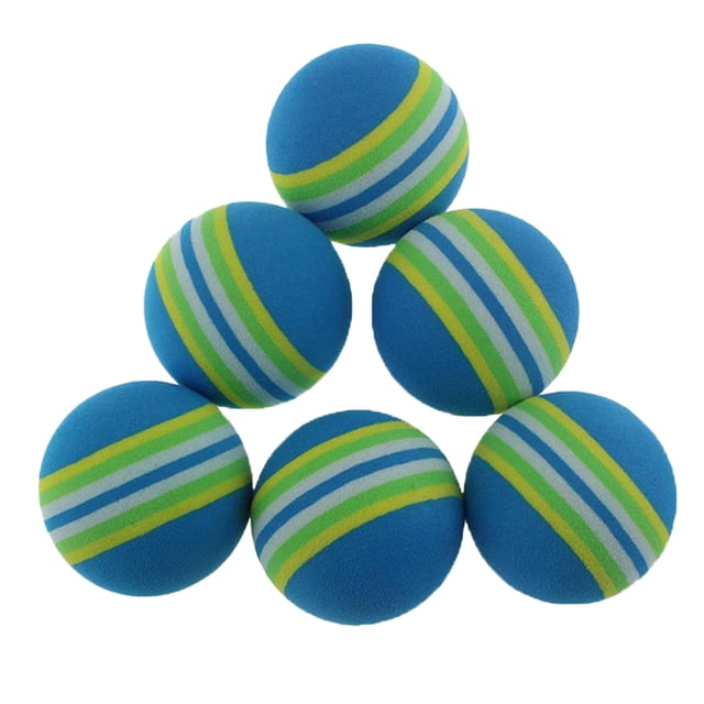 Shisuyan Colored Golf Balls For Women 12Set Practice Ball EVA Indoor Approach Shot Practice Rainbow 42mm
