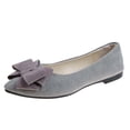 thumbnail image 2 of Cameland Chaussures Confortables pour Femmes Décontractées Nouvelles à Bouche Peu Profonde en Suède avec Nœud à Enfiler Chaussures Plates, 2 of 6