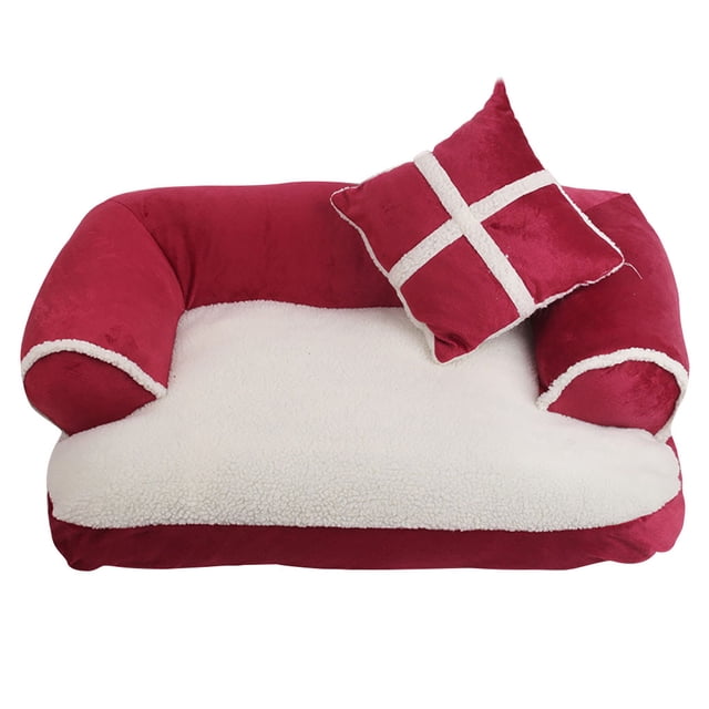 LSLJS Dog Lit pour Chien Coussin pour Chiot Maison Doux Chaud Kennel Tapis Couverture