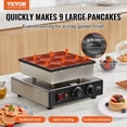 thumbnail image 2 of VEVOR 9PCS 76mm Dutch Pancake Maker Commercial Dorayaki Baker 850W Non-stick, 2 of 9