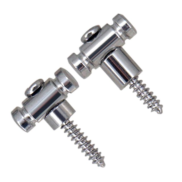 Milaget 2 Piece String Guides with Screws String Retainer Guides Hardware Wear Resistant Argent