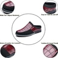 thumbnail image 2 of Mocassins Décontractés pour Hommes Mode Simples en Cuir Marche Oxford Respirants Confortables à Enfiler Pantoufles Rouges 8.5 US, 2 of 7