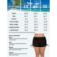 thumbnail image 3 of Charmo Womens Plus Size Drawstring Swim Board Shorts Ruched High Waisted Swimsuit Bottoms, 3 of 6