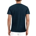 thumbnail image 3 of Matoen Men Short-Sleeve Beefy Muscle Basic Solid Pure Color Blouse Tee Shirt Top, 3 of 3