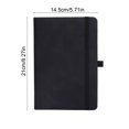 thumbnail image 3 of Black A5 Strap Notebook 200 Pages Thick Paper Notepad For School Office Home Business Writing College Ruled Journal Planner Student Diary 21.5X14.5Cm 8.46X5.7In, 3 of 7