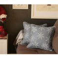 thumbnail image 1 of Flocons de Neige de Noël de 18 Po Housse d'Oreiller & 44; Gris - Lot de 2, 1 of 1