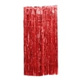 thumbnail image 4 of relayinert Rideau à Franges en Feuille Vif Application Grand et Options Personnalisables Rouge 3*1 m 5 Pcs, 4 of 4