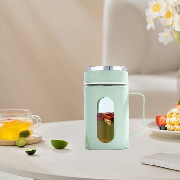 EGNMCR Stylish Double-layer Plastic Carapace Glass Cup With Lid Handle Cup Office Double-layer Heat Insulation Tea Cup With Tea Leak Business Cups Double layer plastic glass office cup