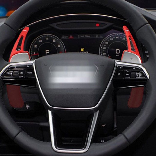 VONKY Steering Wheel Shift Lever For A3 Easy Installation Scratch-resistant Easy To Install Aluminum black