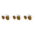 thumbnail image 2 of relayinert Fashionable Polarized Lens Small Square For Trendy Style Materials gold tea flake C5 3Set, 2 of 6