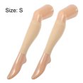 thumbnail image 3 of Unique Bargains 2 Paires Manchon de Compression Sans Pied Manchon de Compression pour Femmes Nylon S Beige, 3 of 7