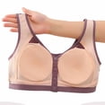 thumbnail image 4 of Bras for Women, Womans Solid Color Front Buckle Elastic Style Medium Sized Bra Without Steel Rim, 4 of 6