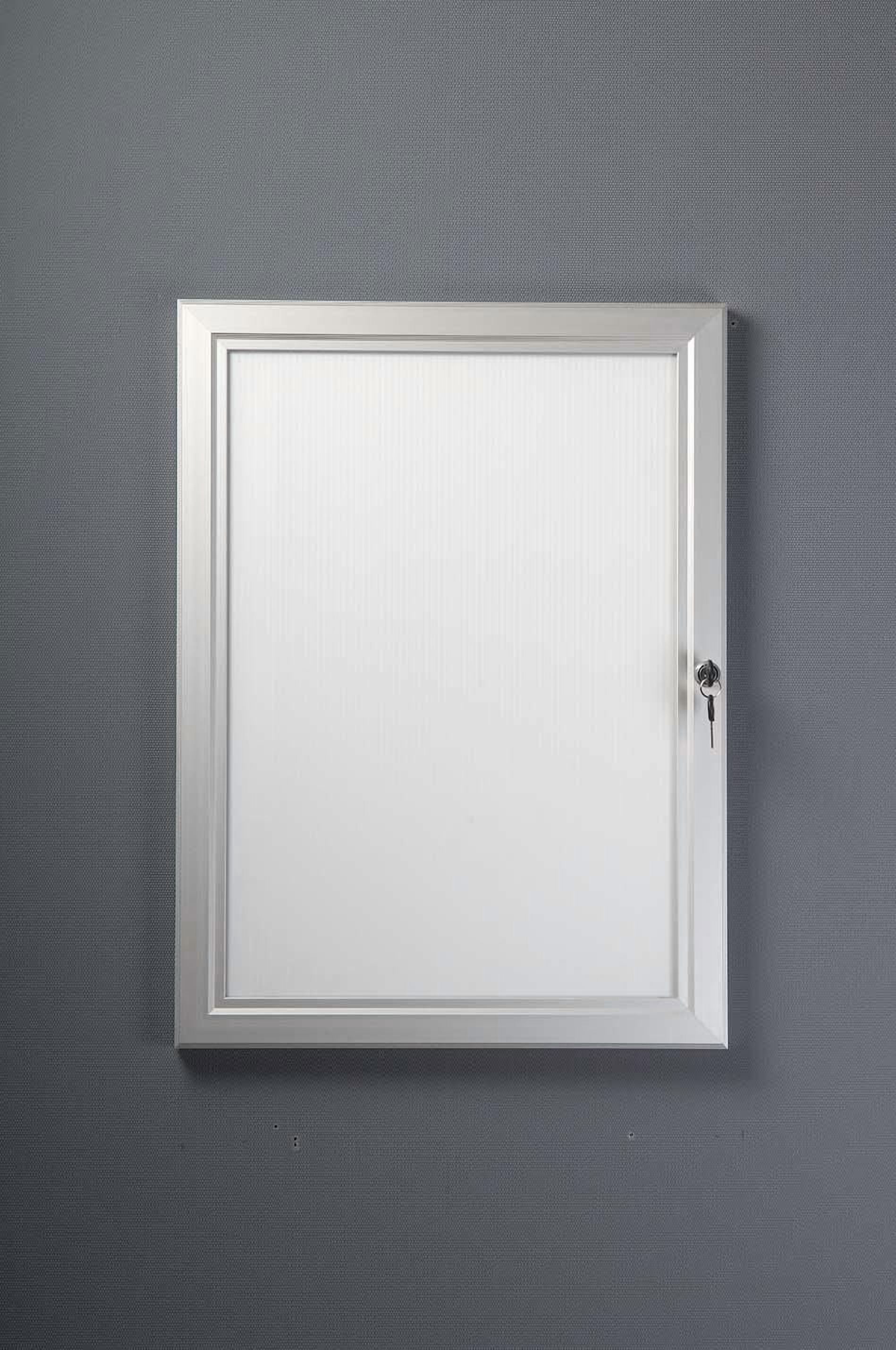 SECO Verrouillable Intérieur/Extérieur Affriche Cadre Cas, Argent, 24 x 36"