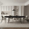 thumbnail image 2 of NessCarsti Modern Living Extendable Dining Table, 62.9"-94.4", Sintered Stone, Black (1 Count), 2 of 8