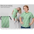 thumbnail image 5 of oneOone Cotton Poplin Green Fabric Geometric Craft Projects Decor Fabric Printed By The Yard 42 Inch Wide, 5 of 5