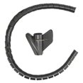 thumbnail image 2 of Cable Sleeve, Wire Management Tube Cords Organizer System Cable Management Sleeve Black  For Computer For Home For Office For Industrial Dia28mm, 2 of 8